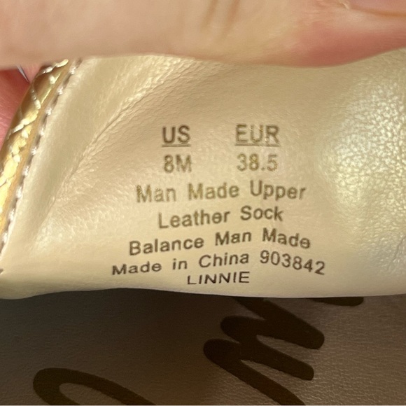 Sam Edelman Linnie Bit Mule Loafers Gold Croc Size 8 - Picture 7 of 7